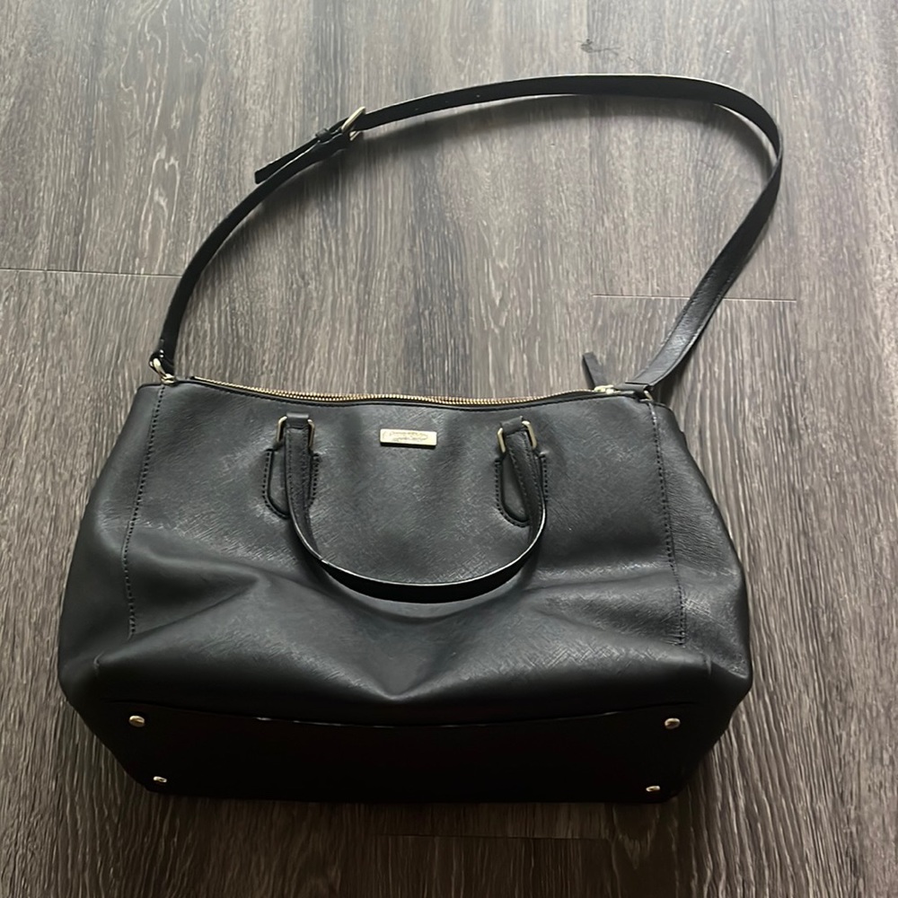 Kate spade black tote bag with strap purse